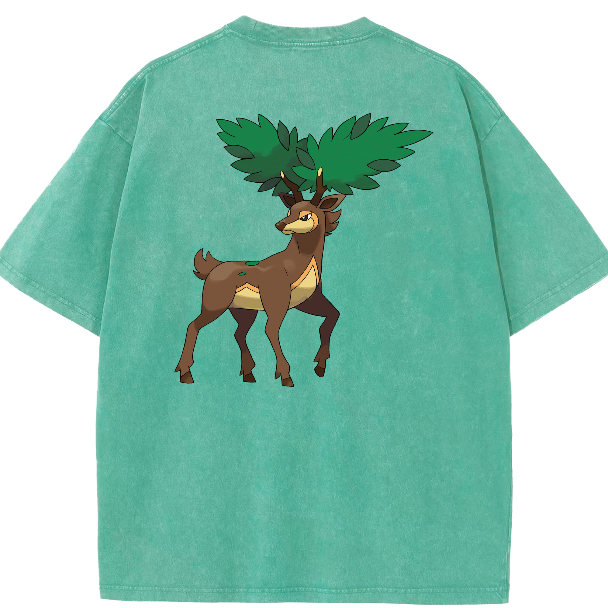 （画像用） ポケットモンスター Pokémon 綿100% ヴィンテージ風 半袖Tシャツ（背面プリント）